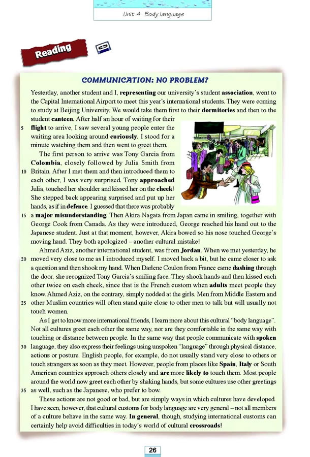 Unit 4��Body language_42