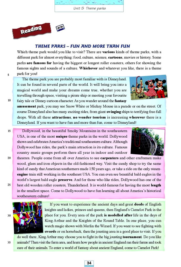 Unit 5��Theme parks_52